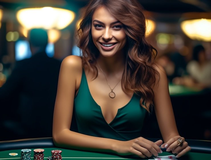 Antarmuka aplikasi Caribbean Stud Poker mamabet di smartphone Android